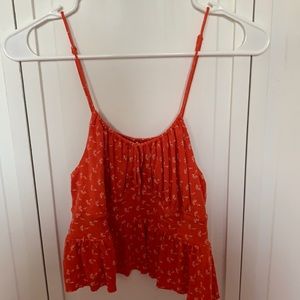 Floral urban outfitters tank